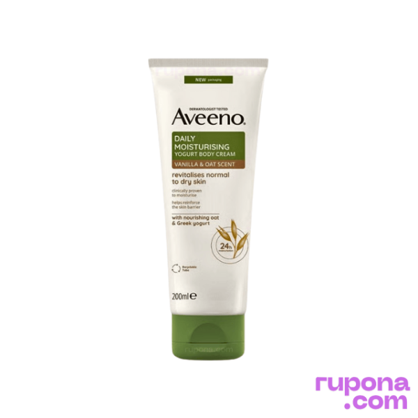 Aveeno Daily Moisturising Yogurt Body Cream Vanilla & Oat Scent 200ml price in BD.