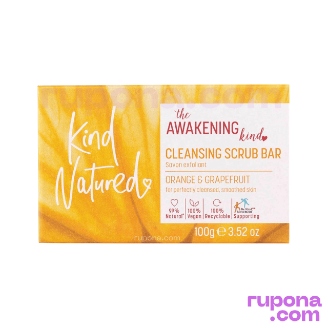 Kind Natured Awaken Grapefruit & Orange Cleansing Scrub Bar 100g price in BD.