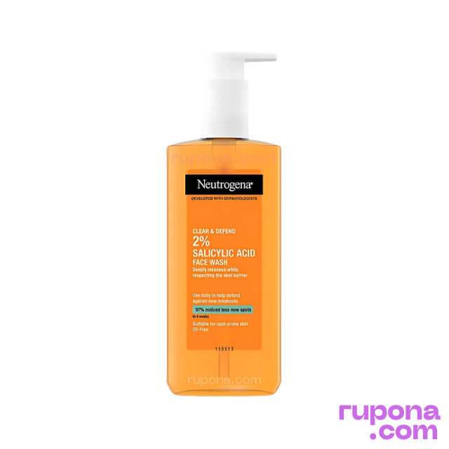 Neutrogena Clear & Defend 2% Salicylic Acid Facial Wash 200ml price in BD.