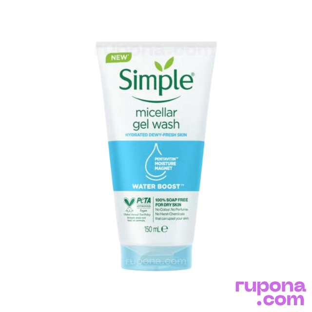 Simple Water Boost Micellar Facial Gel Wash 150ml price in BD.