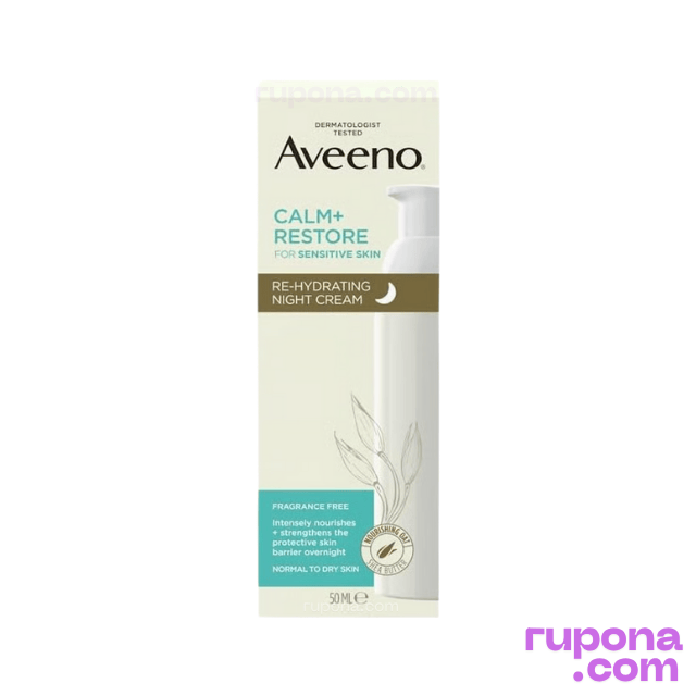 Aveeno Calm+Restore Re-Hydrating Night Cream For Sensitive Skin 50ml price in BD.