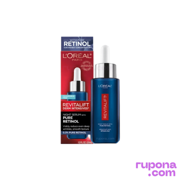 L'Oreal Paris Revitalift Derm Intensives Night Serum with 0.3% Pure Retinol 30ml price in BD.