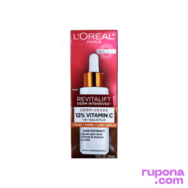L'Oreal Paris Revitalift Intensives Derm Grade 12% Vitamin C + E + Salicylic Serum 30ml price in BD.