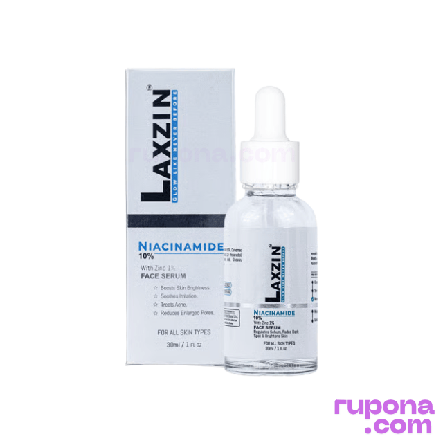 Laxzin Niacinamide 10% + Zinc 1% Face Serum 30ml price in BD.
