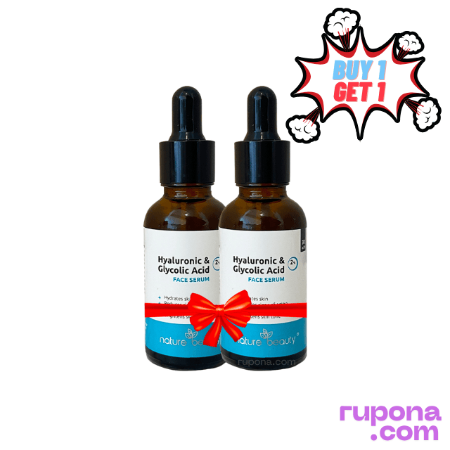 Nature Beauty Hyaluronic & 2% Glycolic Acid Face Serum 30ml price in BD.